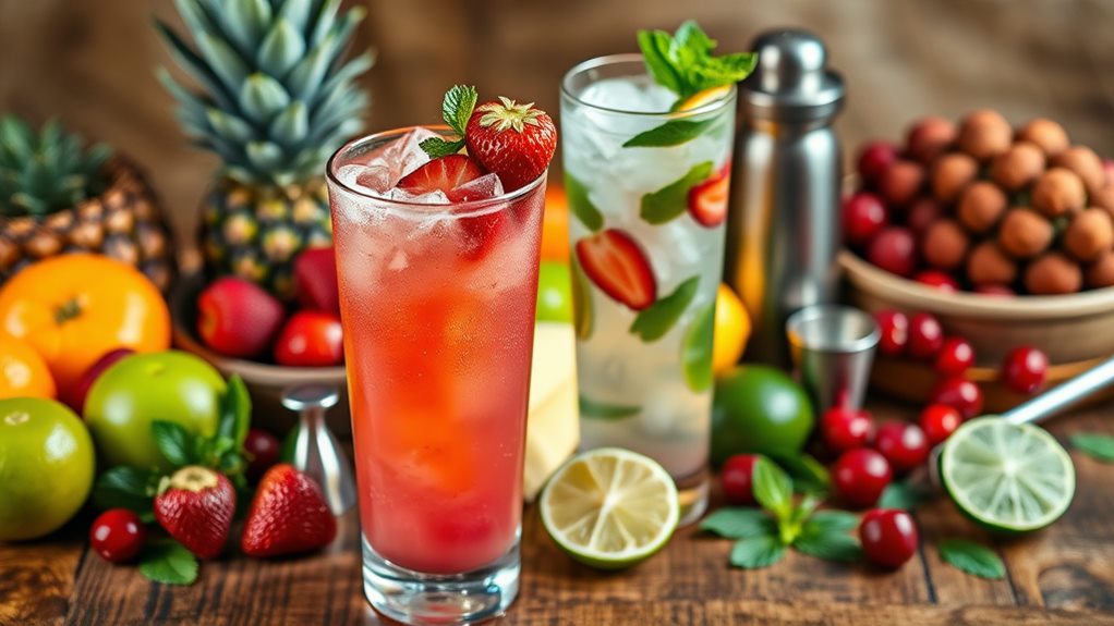 refreshing fruit infused drinks