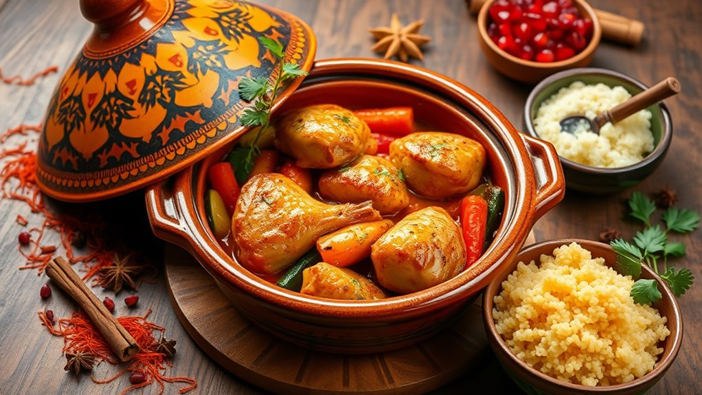 saffron infused chicken stew