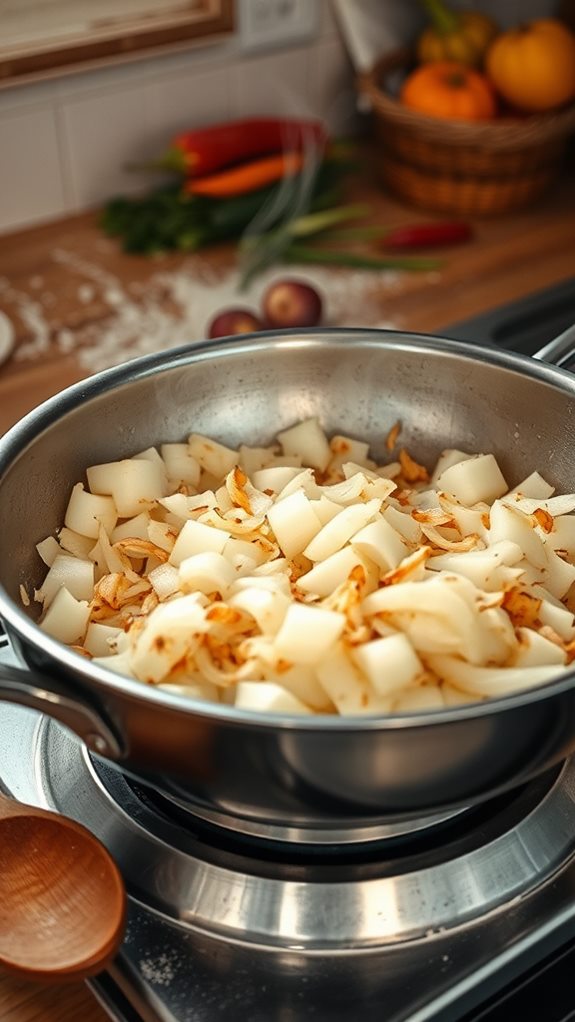 saut onions until translucent