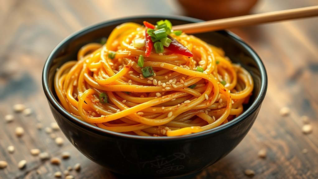 savory garlic sesame dish