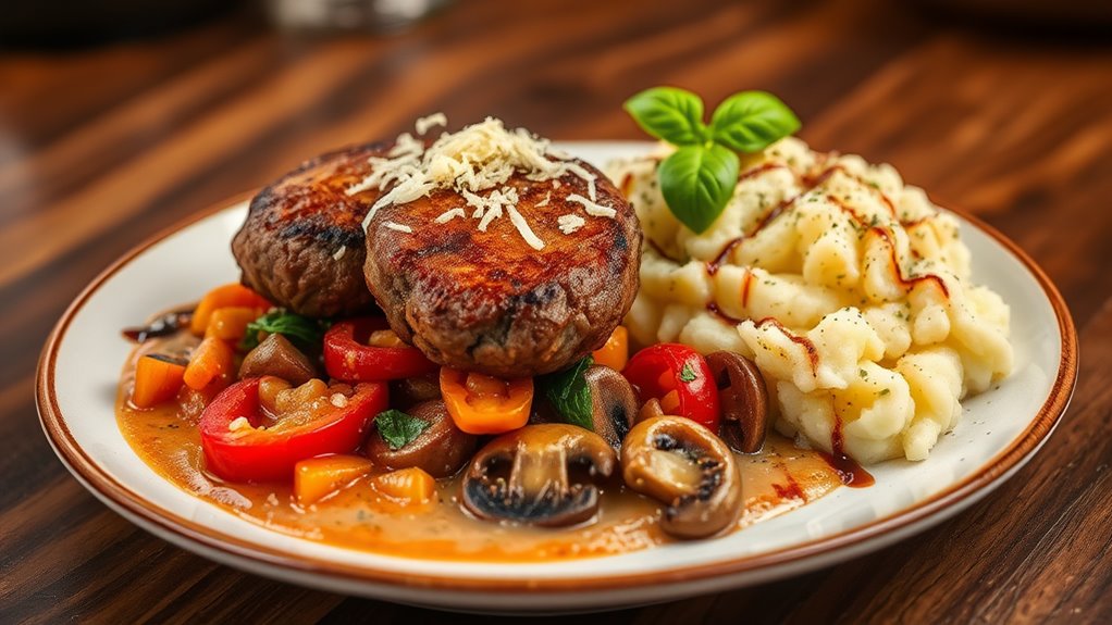 savory italian salisbury steak