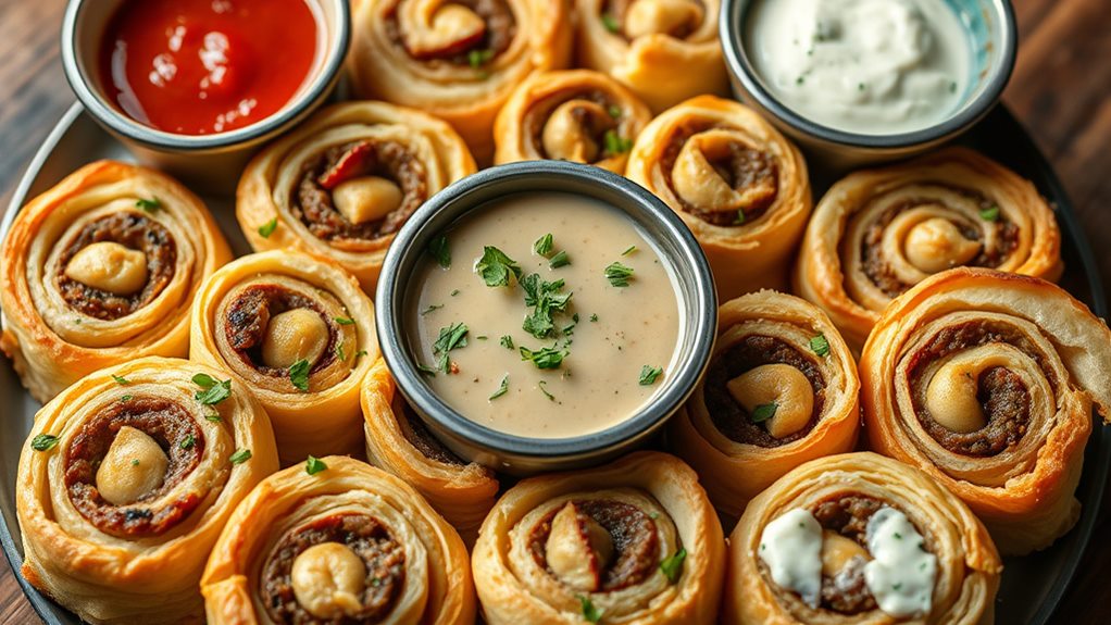 savory pastry sausage rolls