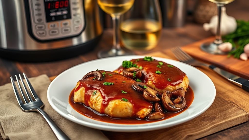 savory pressure cooked chicken dish