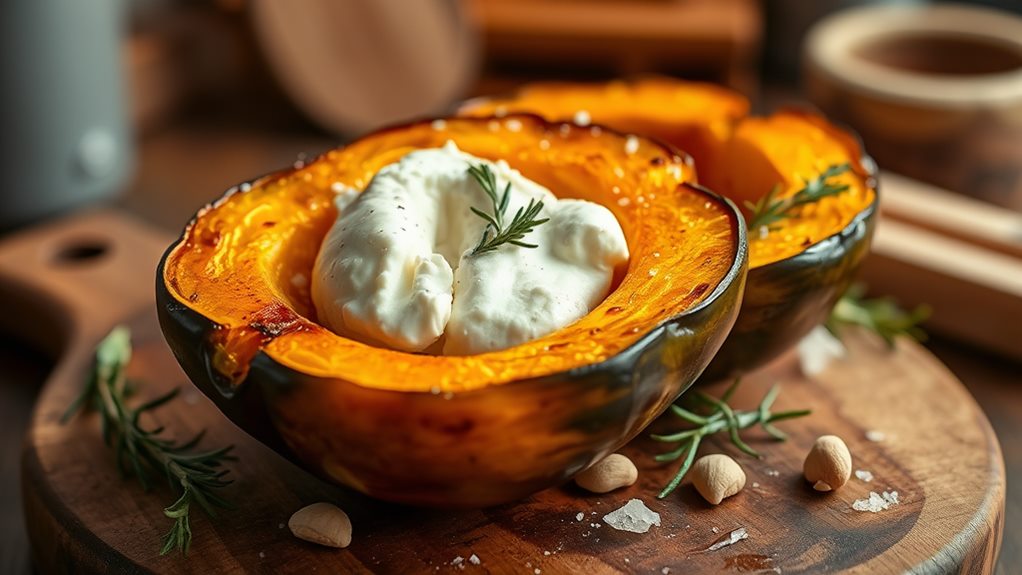 savory squash with cheese