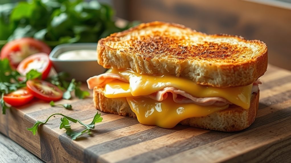 savory turkey cheese sandwich
