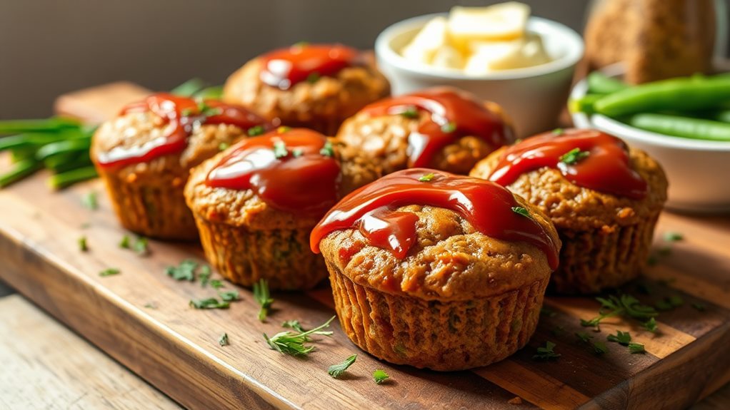 savory turkey meatloaf muffins