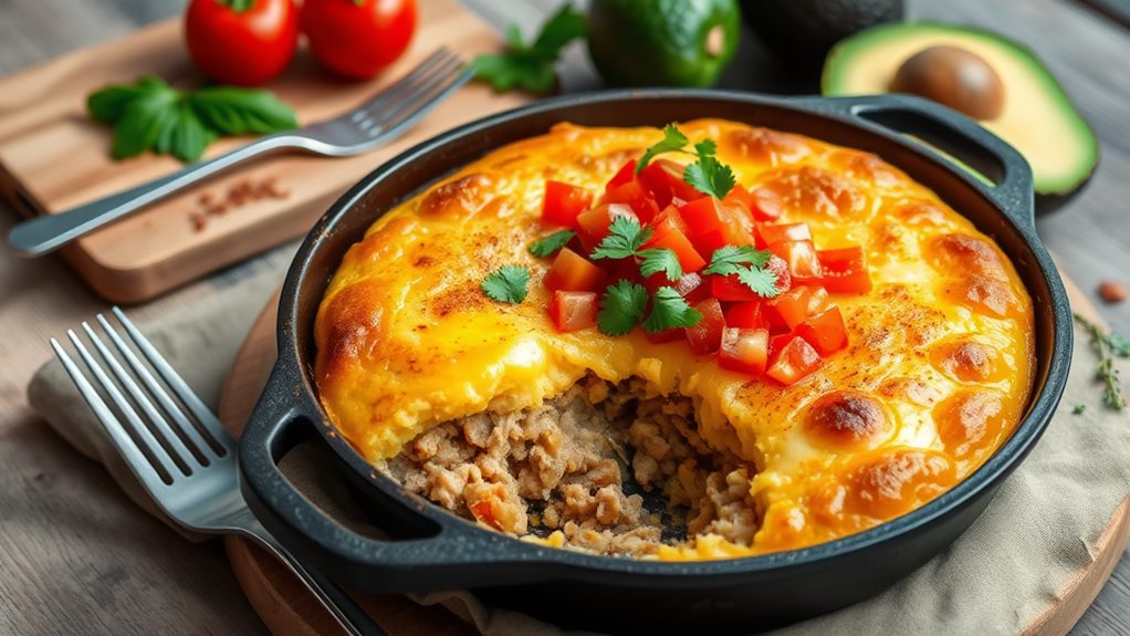 savory turkey tamale casserole