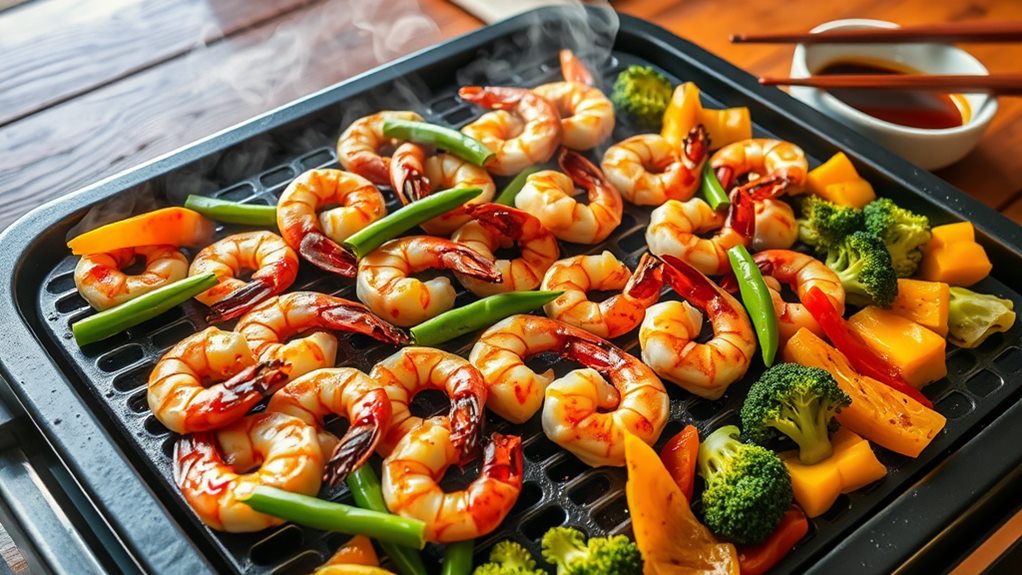 shrimp and vegetable hibachi