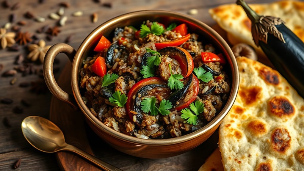 smoky mashed eggplant dish
