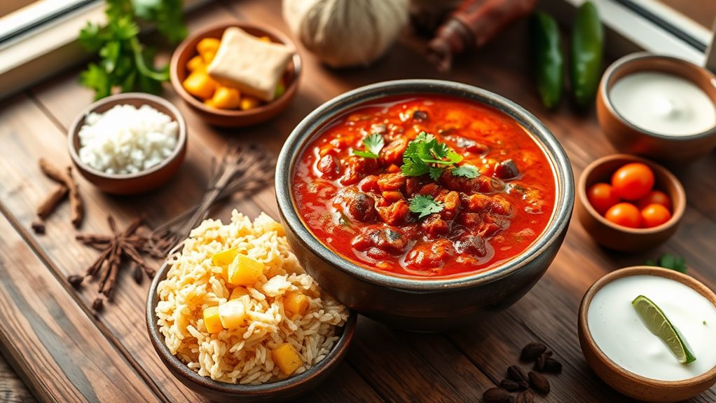 spiced kidney bean dish