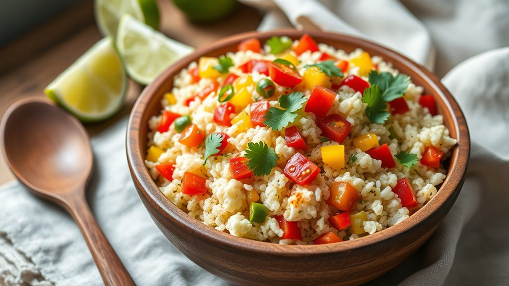 spicy cauliflower rice dish