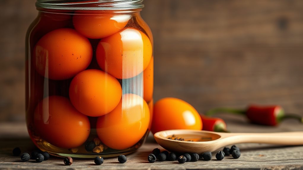 spicy pickled chipotle eggs