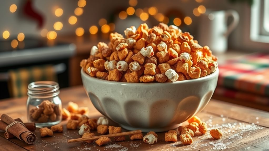 sweet cinnamon snack mix