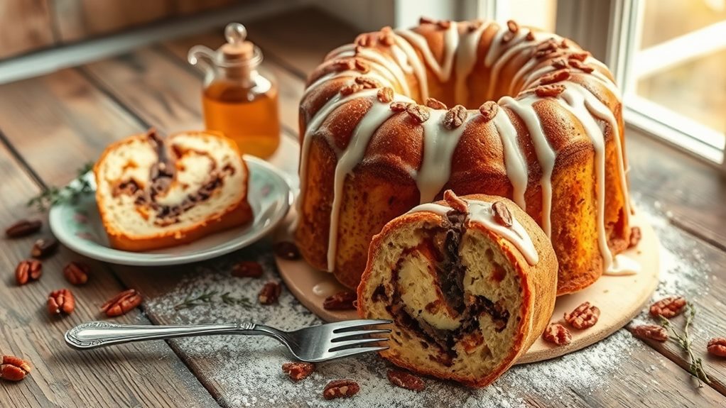 sweet moist cinnamon dessert