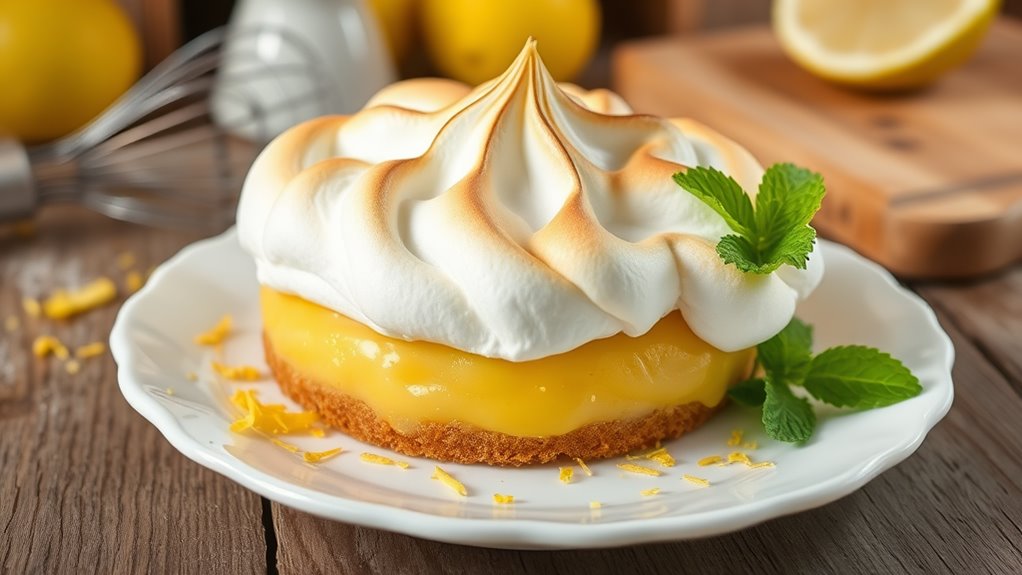 tangy dessert with meringue