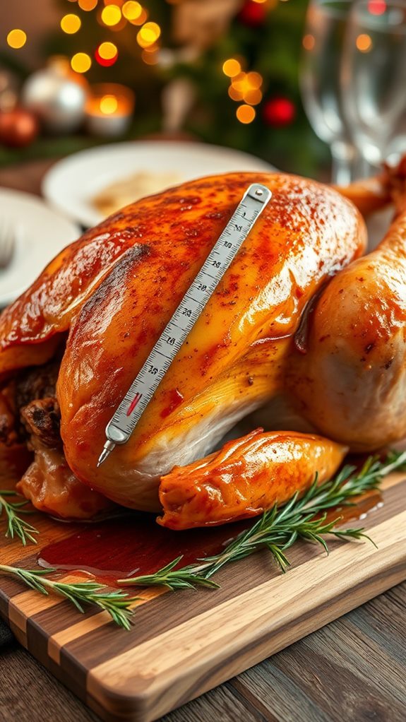 verify temperature at 165 f