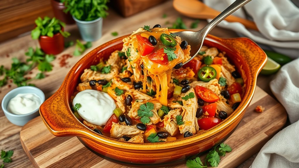 zesty chicken casserole dish