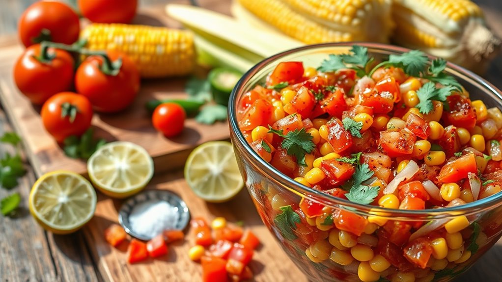 zesty corn tomato salsa